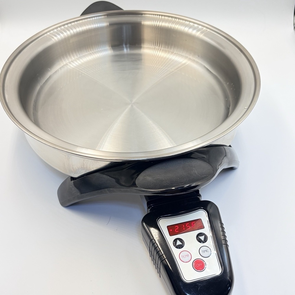 Saladmaster Electric Skillet 12" T-304/T316L Stainless Steel Oil Core SA012OCU - Picture 9 of 9
